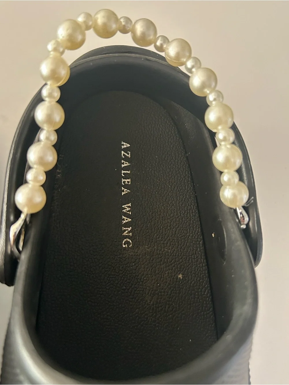 Azalea Wang, black platform embellished shoes size 40-41 converts to 9-9.5